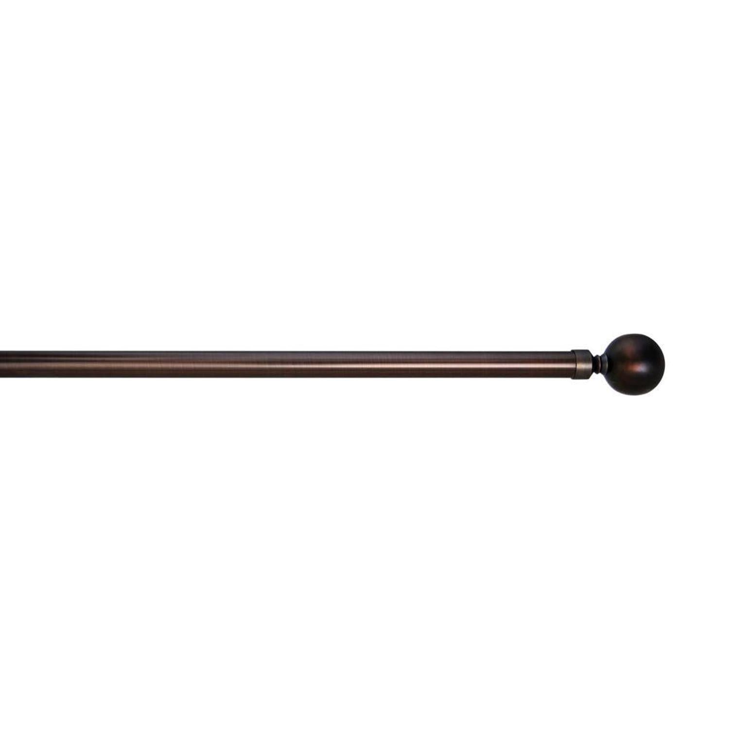 Versailles LX01 Ball Finial Rod Set - Antique Bronze/Brown