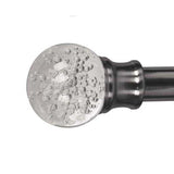 Versailles Lexington LX06 Bubble Finial Rod Set - Pewter/Silver