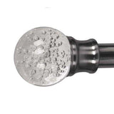 Versailles Lexington LX06 Bubble Finial Rod Set - Pewter/Silver