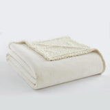 Shavel Micro Flannel High Quality Reversible Solid Patterned Luxuriously Super Soft, Comfortable & Warm Sherpa Blanket