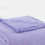 Shavel Micro Flannel High Quality Reversible Solid Patterned Luxuriously Super Soft, Comfortable & Warm Sherpa Blanket