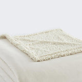 Shavel Micro Flannel High Quality Reversible Solid Patterned Luxuriously Super Soft, Comfortable & Warm Sherpa Blanket
