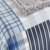 Shavel Micro Flannel High Quality Reversible Solid Patterned Luxuriously Super Soft, Comfortable & Warm Sherpa Blanket