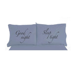 Shavel Micro Flannel High Quality 2-Piece Exclusively Good Night Sleep Tight Printed Luxurious Pillowcase - 21 x32