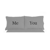 Shavel Micro Flannel High Quality 2-Piece Exclusively Me And You Printed Luxurious Pillowcase - 21 x32