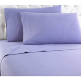 Shavel Micro Flannel Quality Sheet Set - Cal King Flat/Fitted Sheet 108x110/84x72x18" 2-Pillowcase 21x40" - Amethyst.