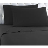 Shavel Micro Flannel Quality Sheet Set - Cal King Flat/Fitted Sheet 108x110/84x72x18" 2-Pillowcase 21x40" - Charcoal.