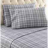 Shavel Micro Flannel Printed Sheet Set - Twin XL Flat/Fitted Sheet 66x96/81x39x14