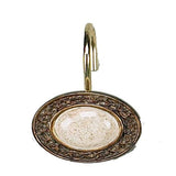 Carnation Home Fashions "Andover" Resin Shower Curtain Hooks - Multi 1.5x1.5"