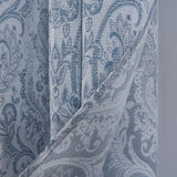 RT Designers Collection Bridgeport Jacquard High Quality Light Filtering Grommet Curtain Panel 54" x 90" Blue