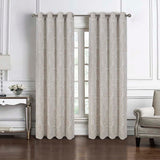 RT Designers Collection Bridgeport Jacquard High Quality Light Filtering Grommet Curtain Panel 54" x 90" Taupe