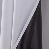 RT Designers Collection Barron 100% Blackout Grommet Curtain Panel 54" x 90" White