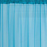 RT Designers Collection Celine Sheer 55 x 90 in. Rod Pocket Curtain Panel Neon Blue