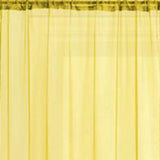 RT Designers Collection Celine Sheer 55 x 90 in. Rod Pocket Curtain Panel Neon Yellow