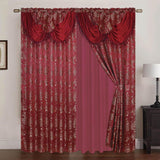 Rt Designers Collection Clayton 2-Piece Double Panel Elegant Thermal Insulated Grommet Curtain Panels - Each Panel 54