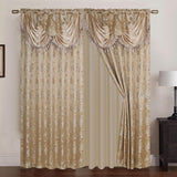 Rt Designers Collection Clayton 2-Piece Double Panel Modern Energy Saving Grommet Curtain Panels - Each Panel 54