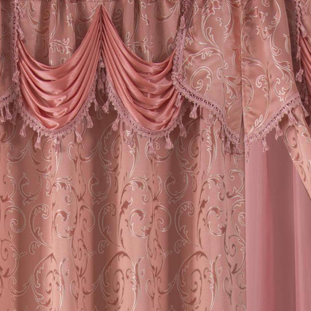 Franklin 2-Piece Rose Grommet Curtain 54" x 84" by Rt Designers Collection