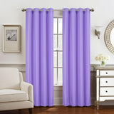 Olivia Gray Gilbert Solid Single Grommet Curtain Panel Pair - 54x84", Lilac