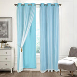 RT Designers Hendrix Double Layer Blackout Grommet Panel Pair - 2-Piece