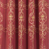 RT Designers Collection Jayla Stylish & Premium Embroidered Curtain Panel 54" x 90" Burgundy