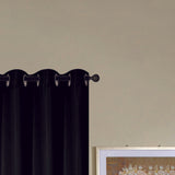RT Designers Collection Kennedy Elegant Design Grommet Curtain Panel Black