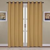 RT Designers Collection Kennedy Elegant Design Grommet Curtain Panel Gold