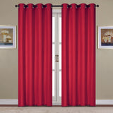 RT Designers Collection Kennedy Elegant Design Grommet Curtain Panel Red