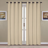 RT Designers Collection Kennedy Elegant Design Grommet Curtain Panel Taupe