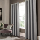 Olivia Gray Lydia Matte Embossed One Blackout Panel - 52x84", Charcoal