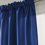 RT Designers Collection Nikki Premium Rod Pocket Curtain Panel Navy