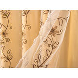 Priscilla Embroidered Panel With Double Valance - RT Designers Collection