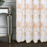 RT Designers Collection Remy Stylish & Premium Embroidered Curtain Panel 54" x 84" Orange