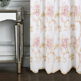 RT Designers Collection Remy Stylish & Premium Embroidered Curtain Panel 54" x 84" Pink