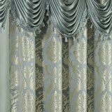 RT Designers Collection Stockton Premium Two Pack Double Curtain Panel 54" x 84" Aqua