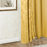 RT Designers Collection Stockton Premium Two Pack Double Curtain Panel 54" x 84" Gold