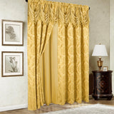 RT Designers Collection Stockton Premium Two Pack Double Curtain Panel 54" x 84" Gold