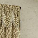 RT Designers Collection Stockton Premium Two Pack Double Curtain Panel 54" x 84" Taupe