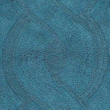 Chain Anti Skid Back Cotton Bath Rug 21" x 34" Aqua by Perthshire Platinum Collection