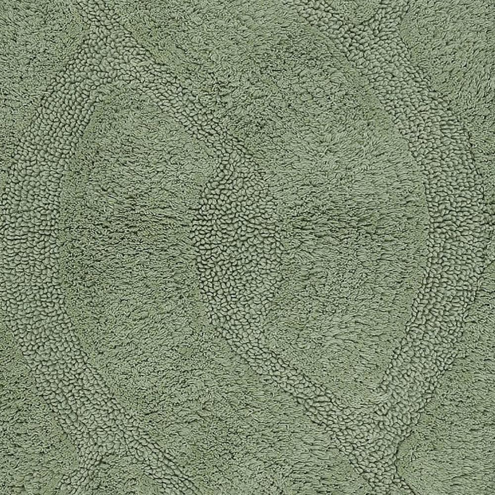 Chain Anti Skid Back Cotton Bath Rug 21" x 34" Sage by Perthshire Platinum Collection