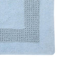 Extremely Absorbent Cotton Bath Rug 24" x 40" Light Blue by Perthshire Platinum Collection