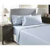 Perthshire Platinum Concepts 800 Thread Count Solid Sateen Sheet - 4 Piece Set - Lite Blue