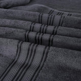 Plazatex All Season Towel Set Soft and Absorbent Fabric for Bathroom Needs 6 Piece  Grey