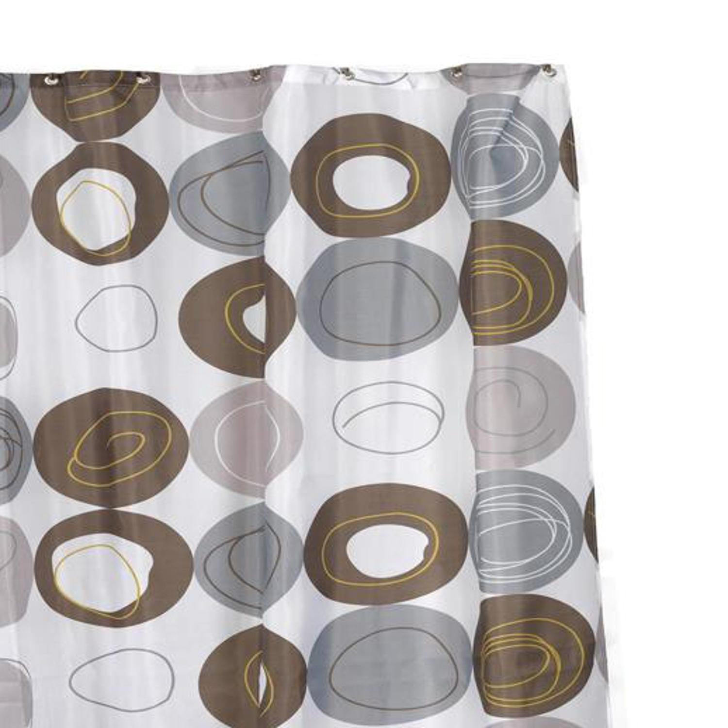 Carnation Home Fashions "Madison" Stall Size Fabric Shower Curtain 54" x 78" - Multi