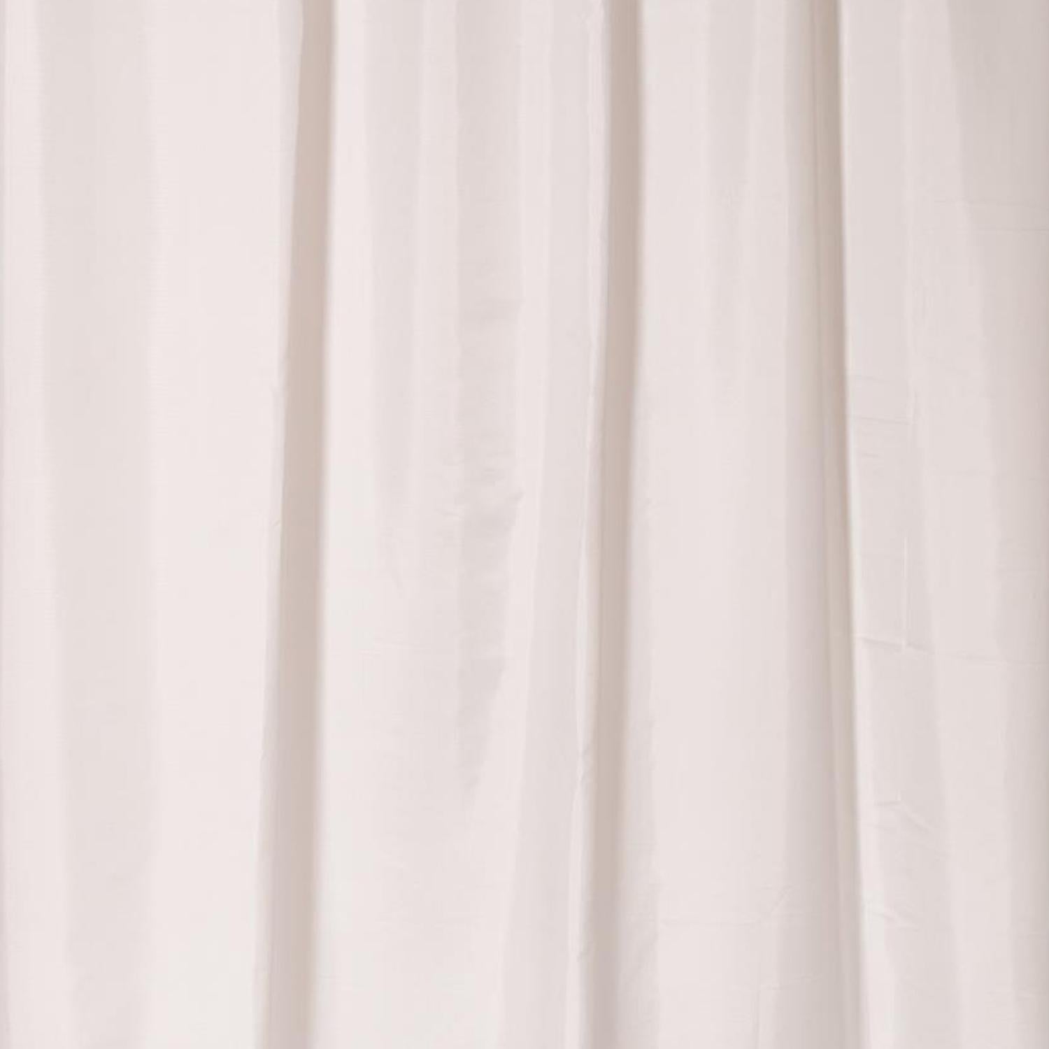 Carnation Home Fashions Nylon Fabric Shower Curtain Liner with Reinforced Header and Metal Grommets - 70x72"