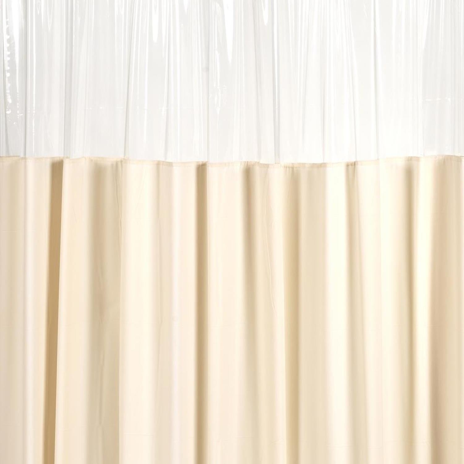 Carnation Home Fashions "Window" Vinyl Shower Curtain - 72x72"
