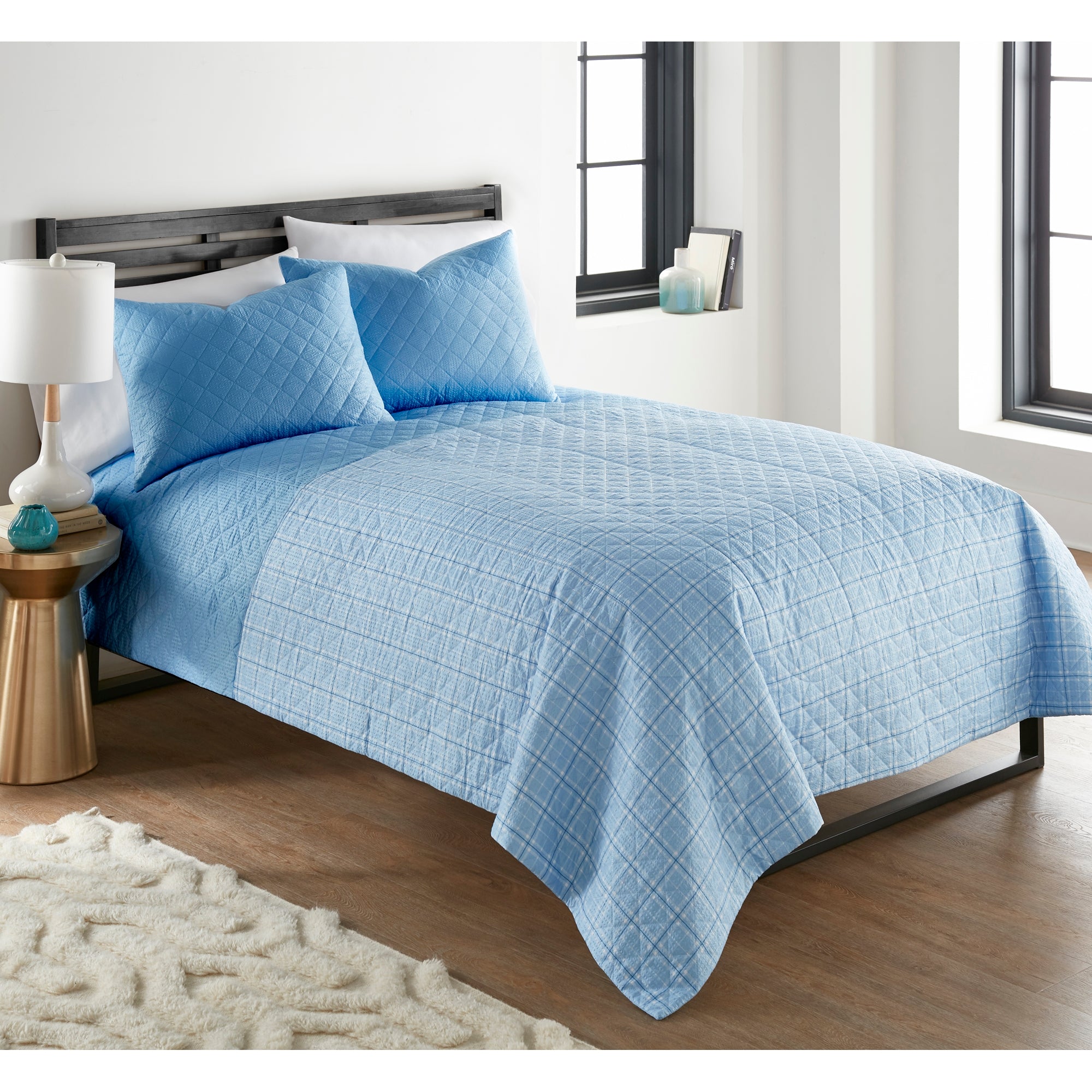 Seersucker 6-in-1 Premium Quilt Set by Shavel Home Products