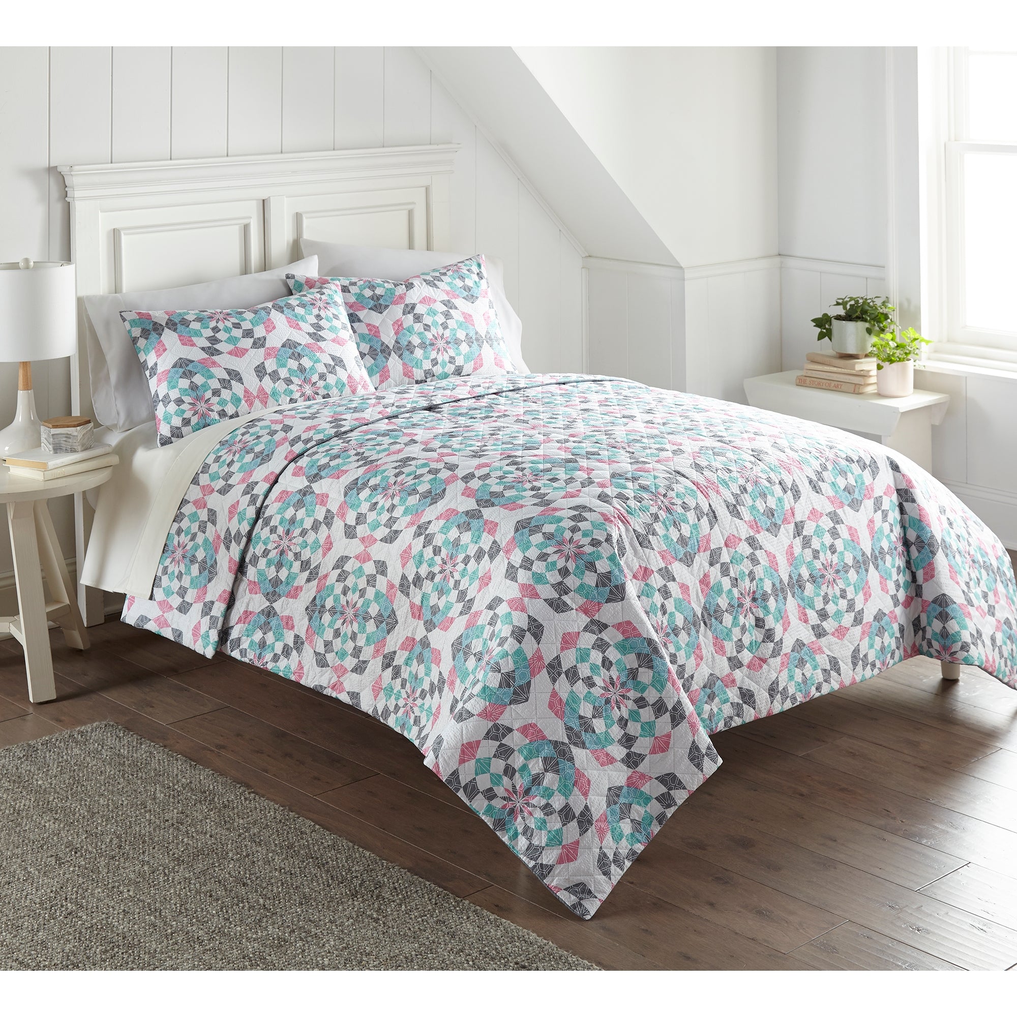 Seersucker 6-in-1 Premium Quilt Set by Shavel Home Products