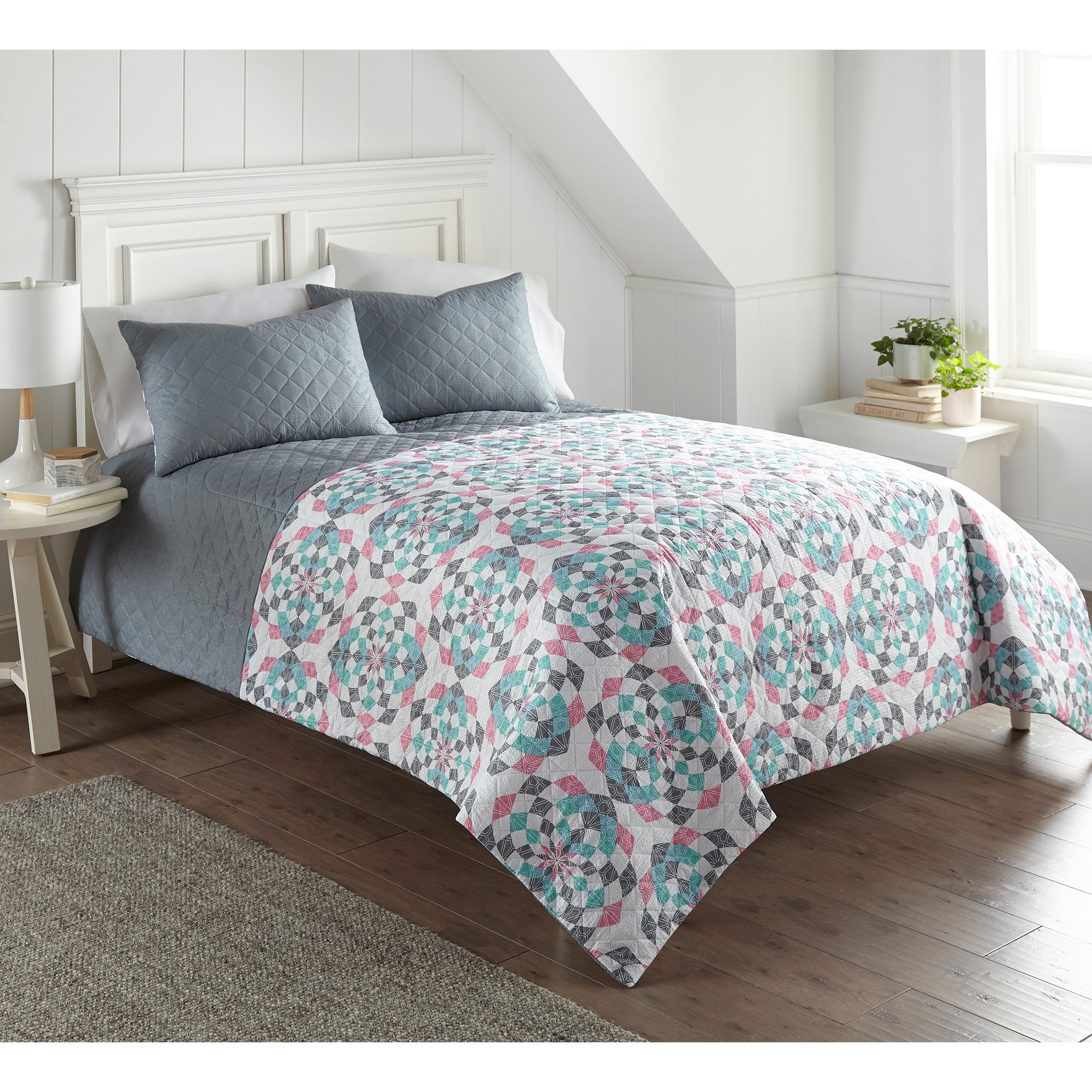 Seersucker 6-in-1 Premium Quilt Set by Shavel Home Products