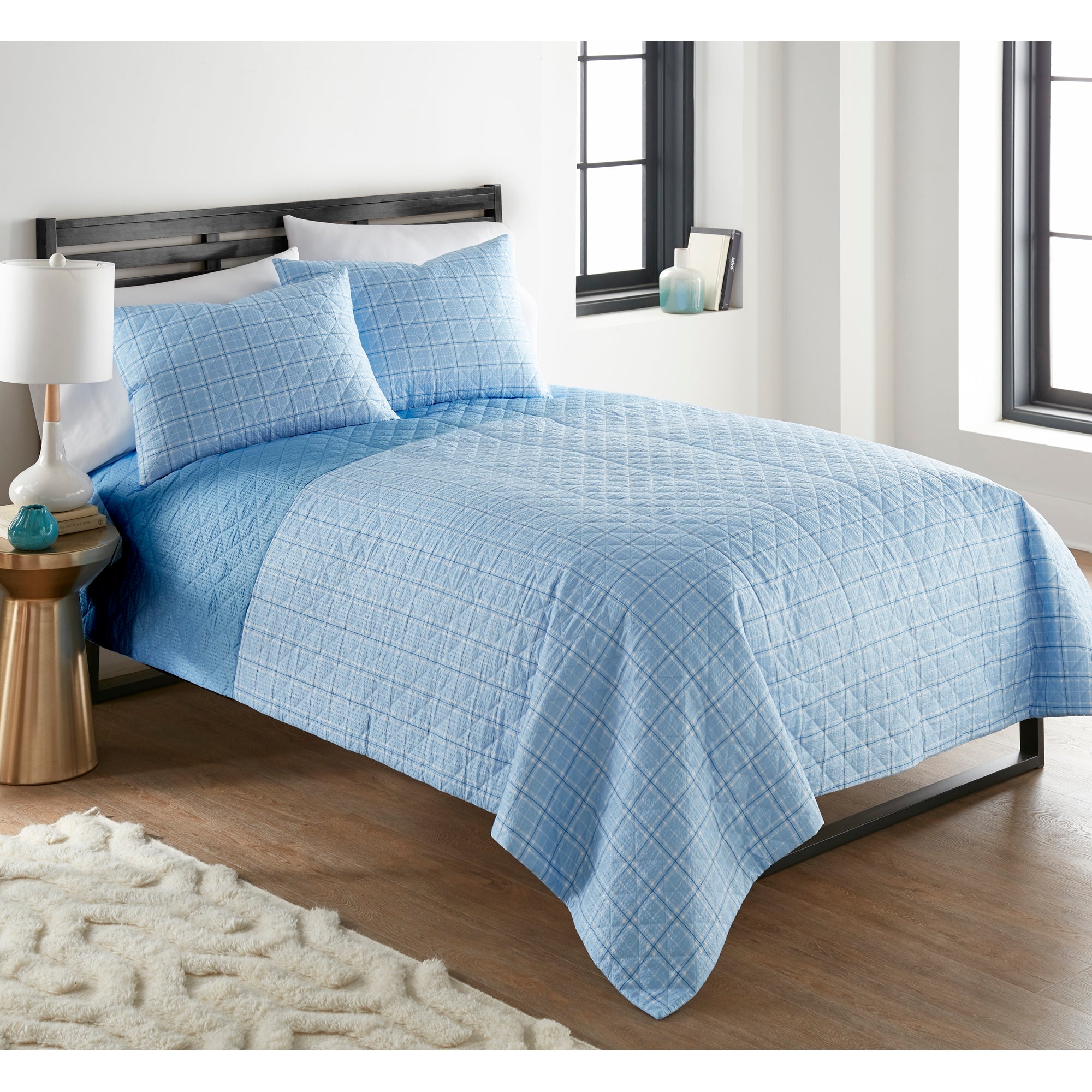 Seersucker 6-in-1 Premium Quilt Set by Shavel Home Products