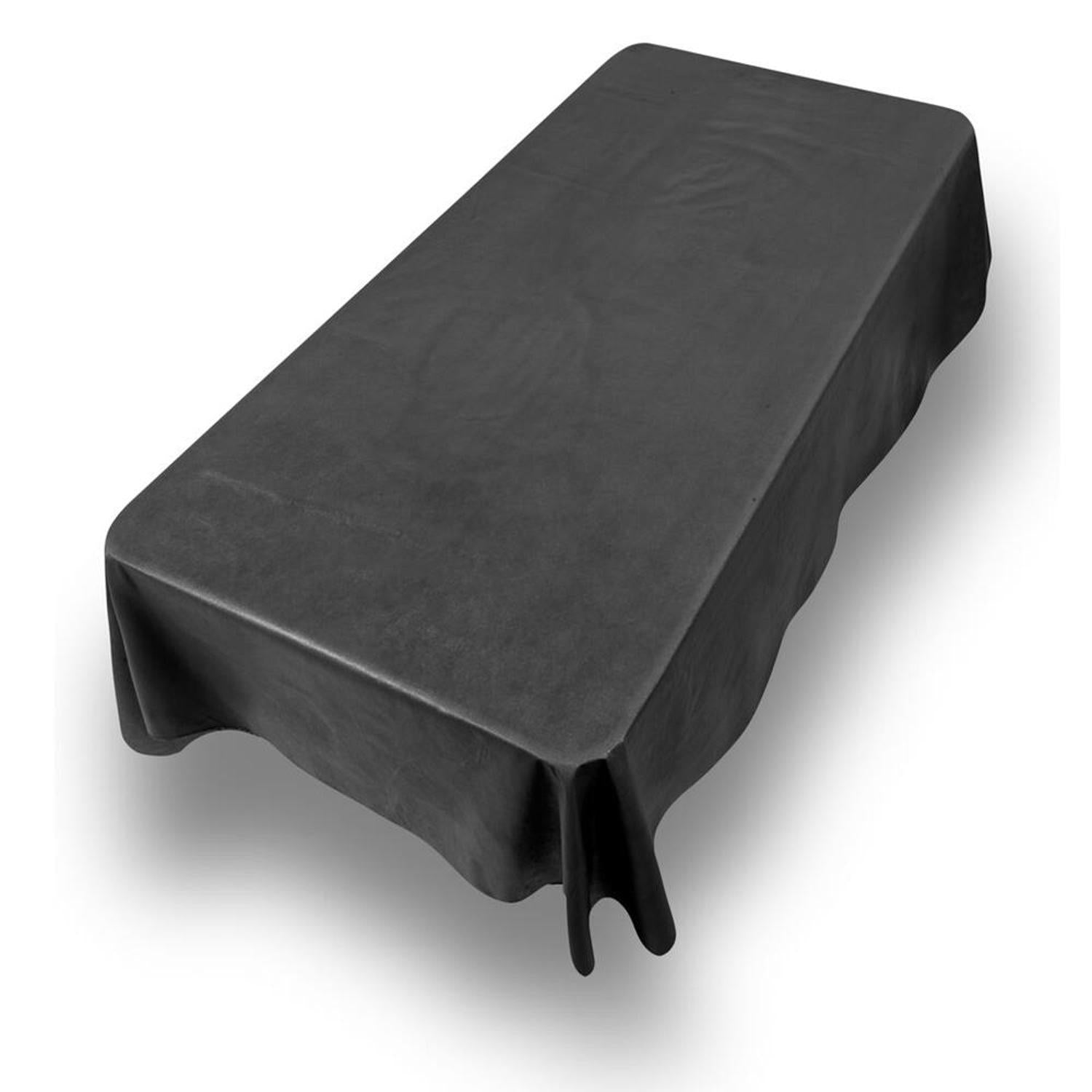 Carnation Home Fashions Fashions Vinyl Fitted Tablecloth Wipe Clean with Polyester Flannel Backing - 108x52"